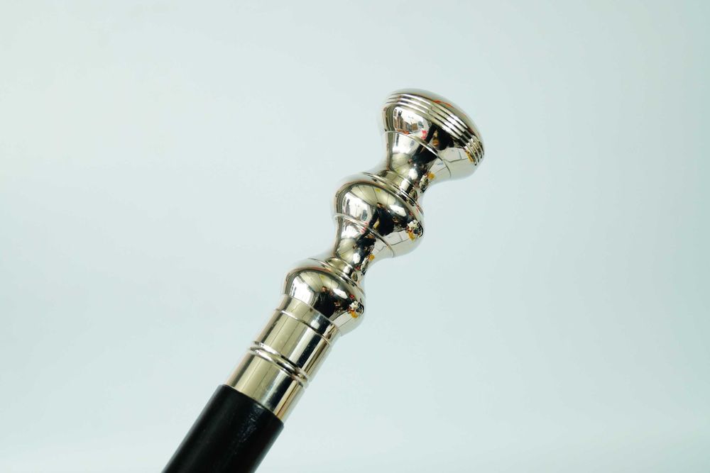 LASKA SPACEROWA dekoracyjna chrom nikiel KULA