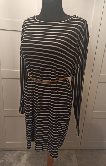 New Look Maternity dzianinowe sukienka tunika w paski
