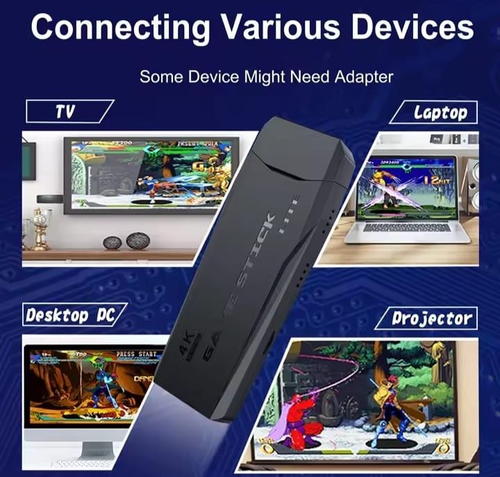 Consola de Jogos Retro Game Stick 4K Lite. Novas com garantia de fábri