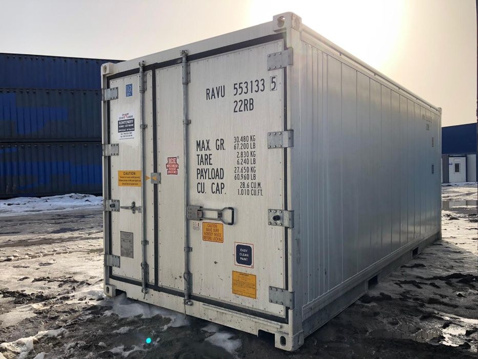 Kontener chłodniczy morski 20'RF reefer chłodnia mroźnia 6m 10 palet