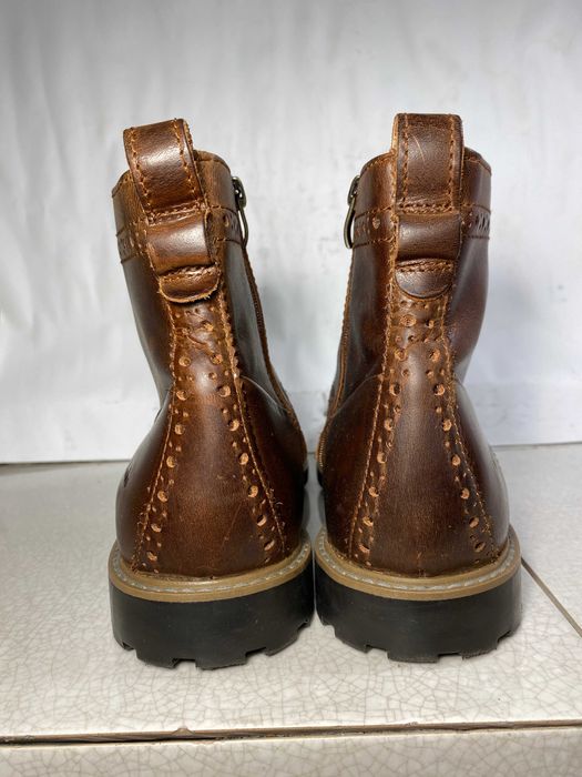 clarks marron мужские кожаные ботинки оксфорды 43-44р 27,5см оригинал