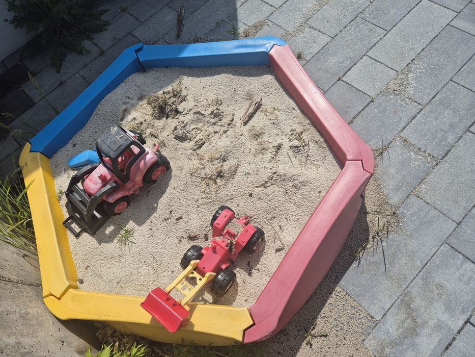 Piaskownica modułowa składana duża z siedziskamiki