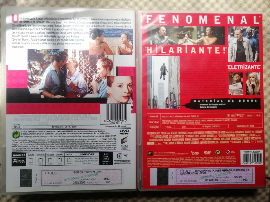 Bom dia tristeza Otto Preminger ( Reservado) Birdman Michael Keaton