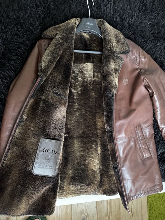 Шкіряна дублянка Pierre cardin