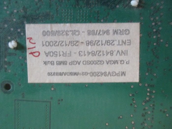 Placa de video Agp Vga MATROX 834-00 rev a64584889566851124