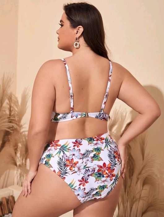 Cueca bikini flores 3XL NOVA