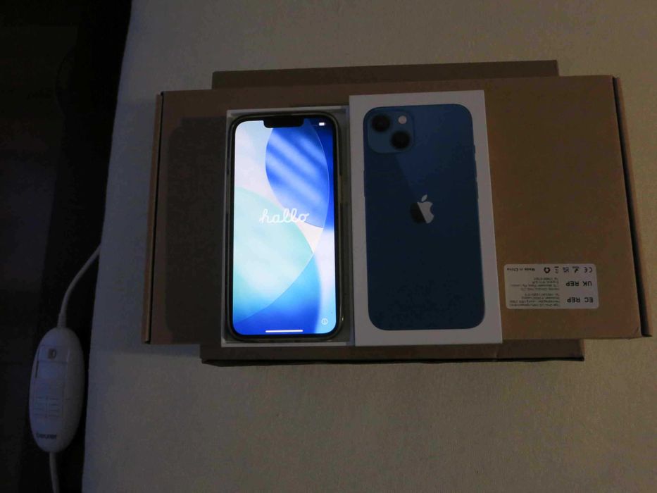 IPHONE 13 blue 128GB model 2633 stan idealny bat 90% etui+Glass