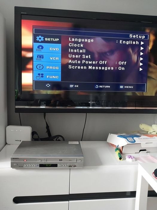 Samsung SV-DVD440 MP3 DVD/VCR DUAL DECK Magnetowid z pilotem