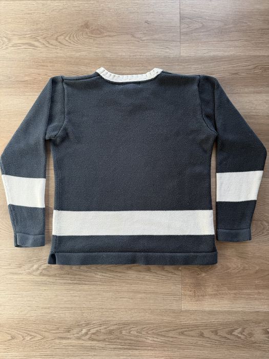 Ralph Lauren Sweater Retro Old Money V-Neck Embroidered Logo Black