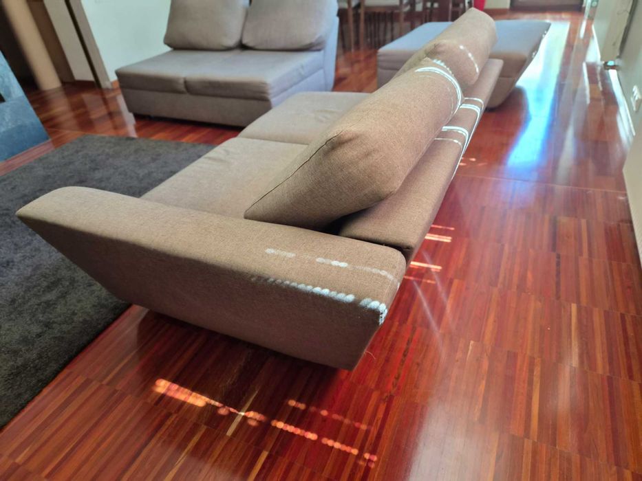 Sofa 3 elementowa szara