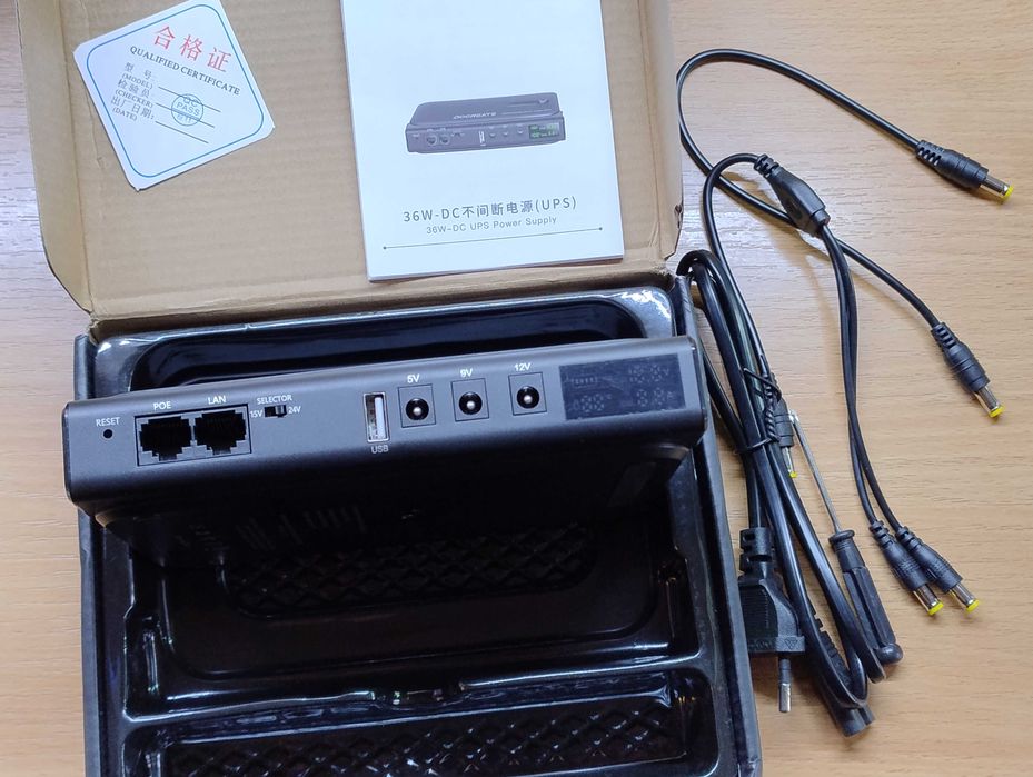 Повербанк для роутера Power Bank Docreate DC1036L 36W 12V 9 5В ДБЖ ИБП