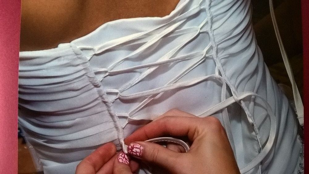 Suknia Ślubna Falbana roz 34-36 kolor biały