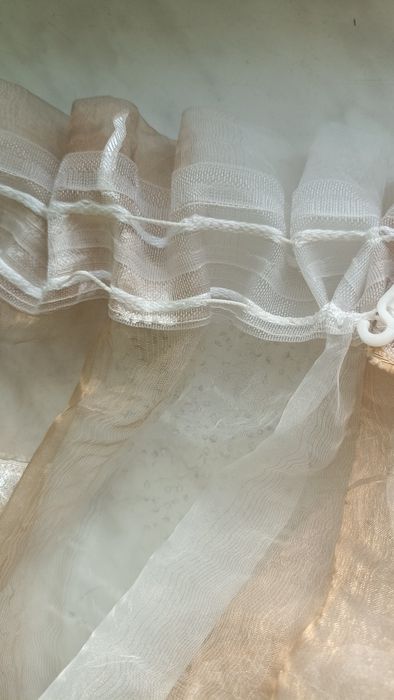 Firanka złoto brązowa