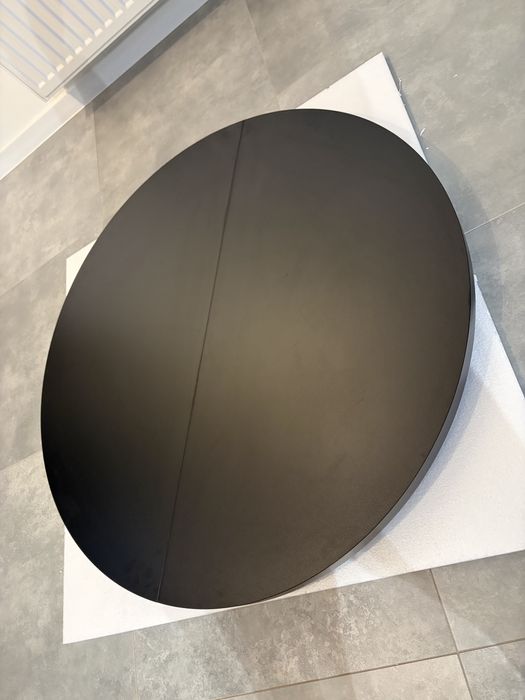 Blat stołu okrągłego 100 cm czarny