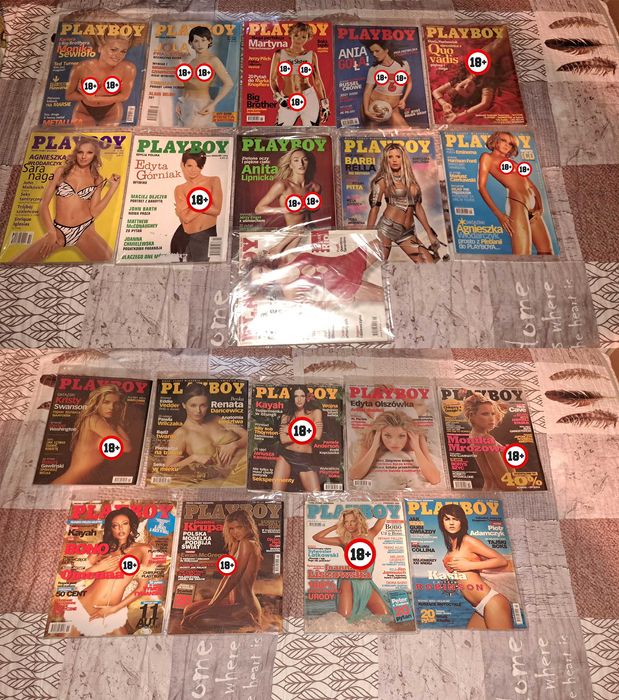 Czasopisma Playboy - 1998 do 2018 (75 Egzemplarzy)