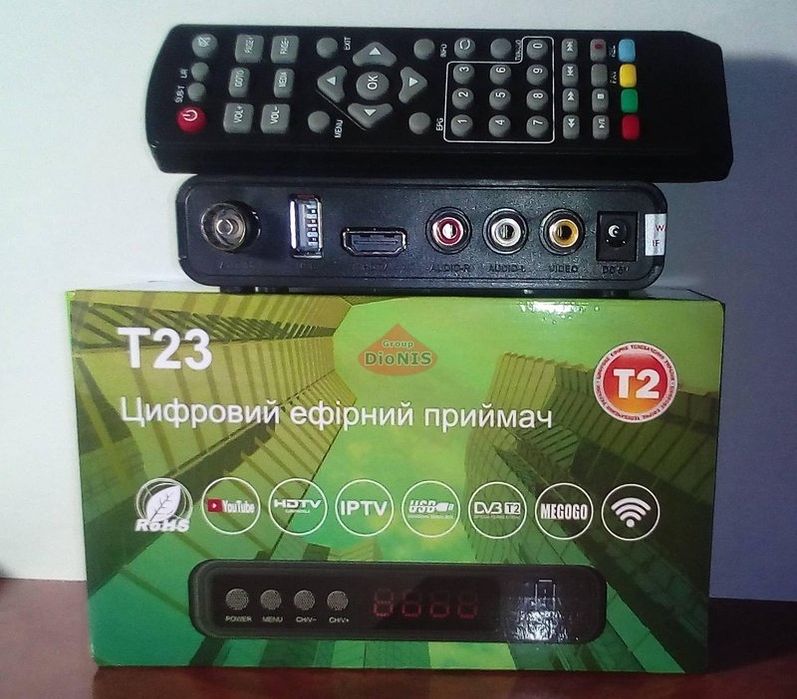 Цифровой эфирный DVB-T2 тюнер ресивер