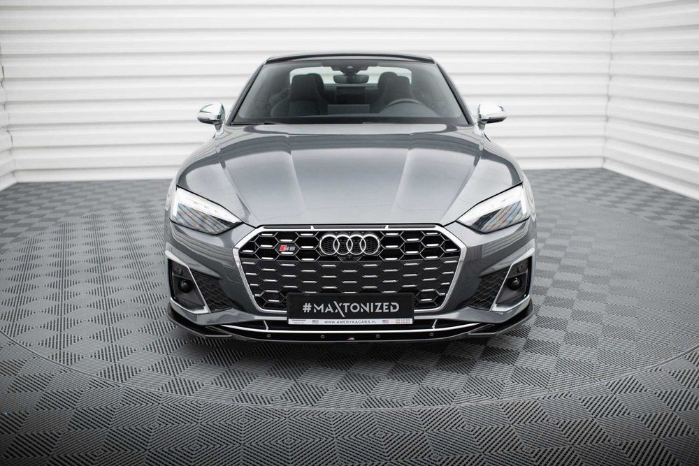 Сплиттер Audi S5 F5 / A5 B9 S-line (2019+) тюнинг обвес губа юбка