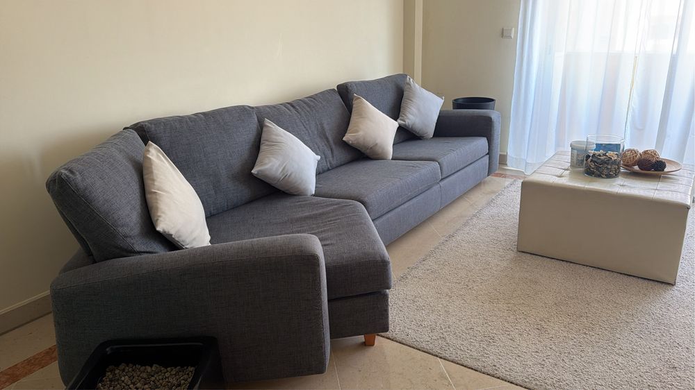 Sofa sectional com chaise
