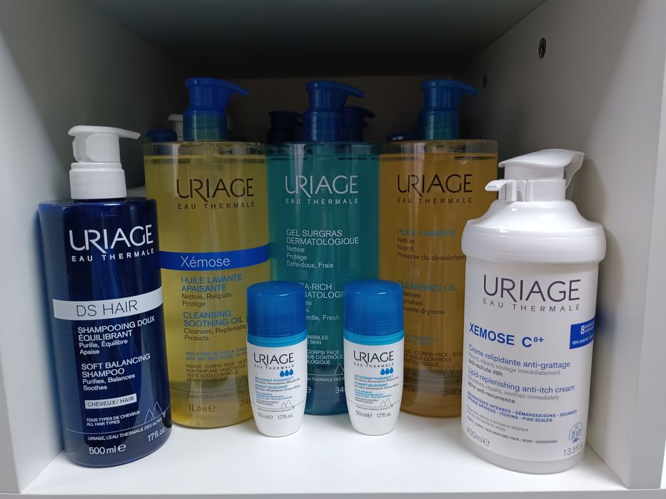 Uriage гель крем Uriage Xémose шампунь DS