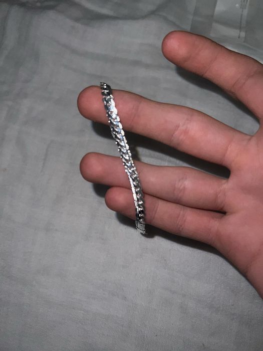 Bransoletka pancerka srebro pr.925