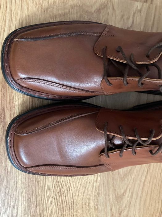 Buty męskie pantofle skóra 44 wkładka ok.28,5cm