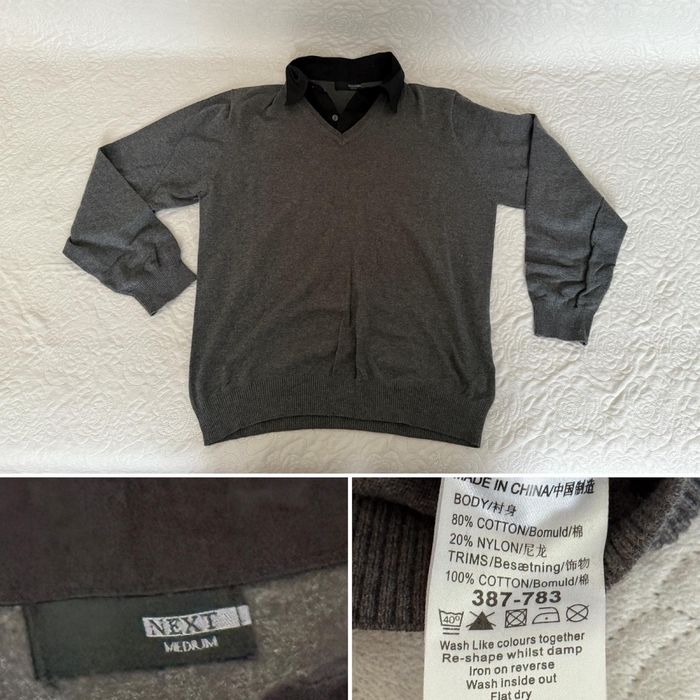 Sweter 2 w 1 Next z koszula M-ka