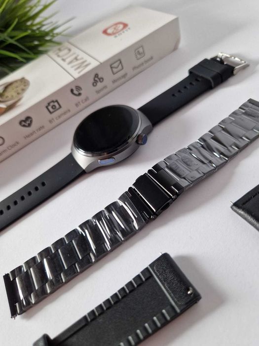 Smartwatch komplet nowy czarny
