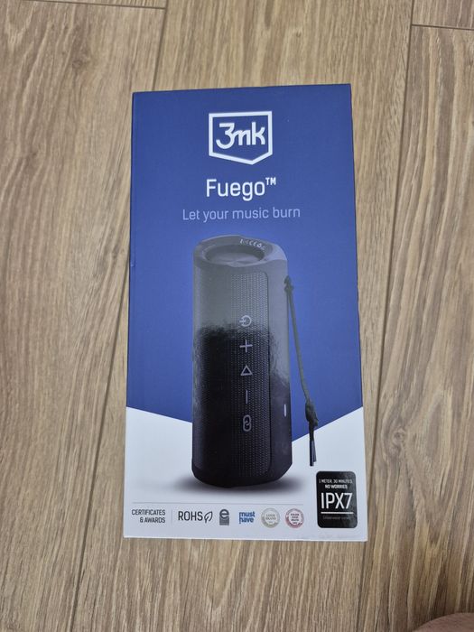 Głośnik Bluetooth 3mk Fuego Black, Nowy