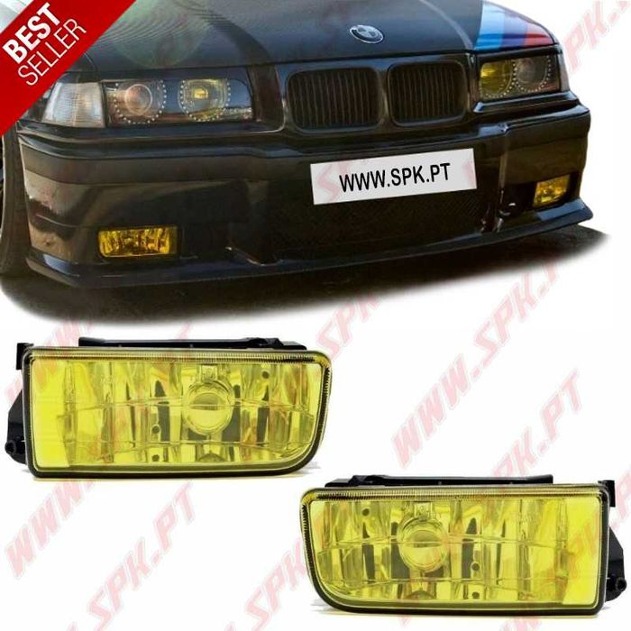 Faróis de Nevoeiro BMW Serie 3 E36 - Look Clear / Smoke / Amarelo