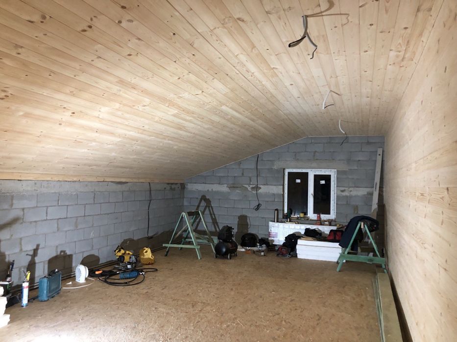 Монтаж вагонки,плити осб,вкладаня мініральной вати