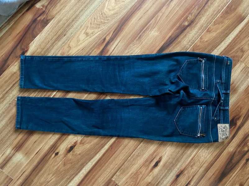 S m diesel spodnie jeans dopasowane ciemne dzins 36 38 basic jakosc