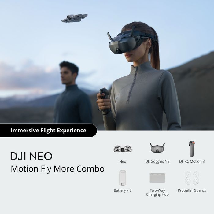 DJI Neo Motion Fly More Combo 3 battery - Універсальний легкий дрон!