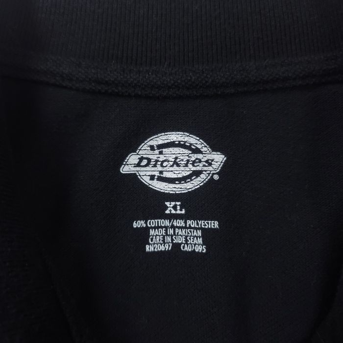 Polo preto Dickies estilo clássico de roupa de trabalho
