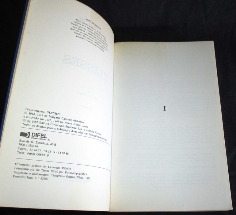 Livro Ulisses James Joyce Difel