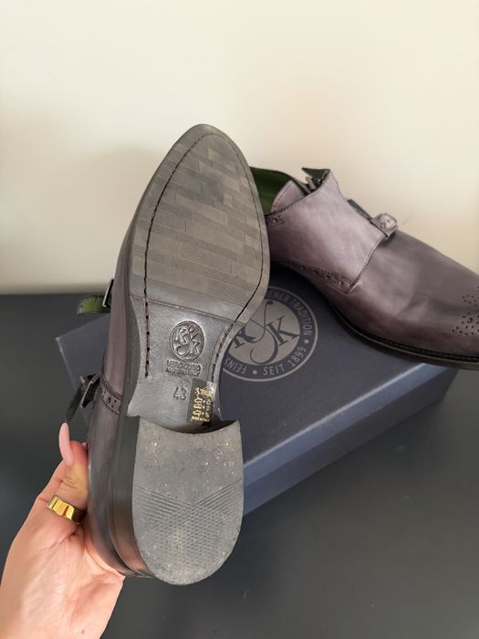 Італійські чоловічі туфлі, 100% шкіра, преміум бренд, 43 розмір