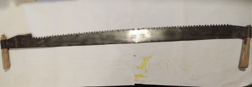 Stara duża piła ręczna "twoja moja"