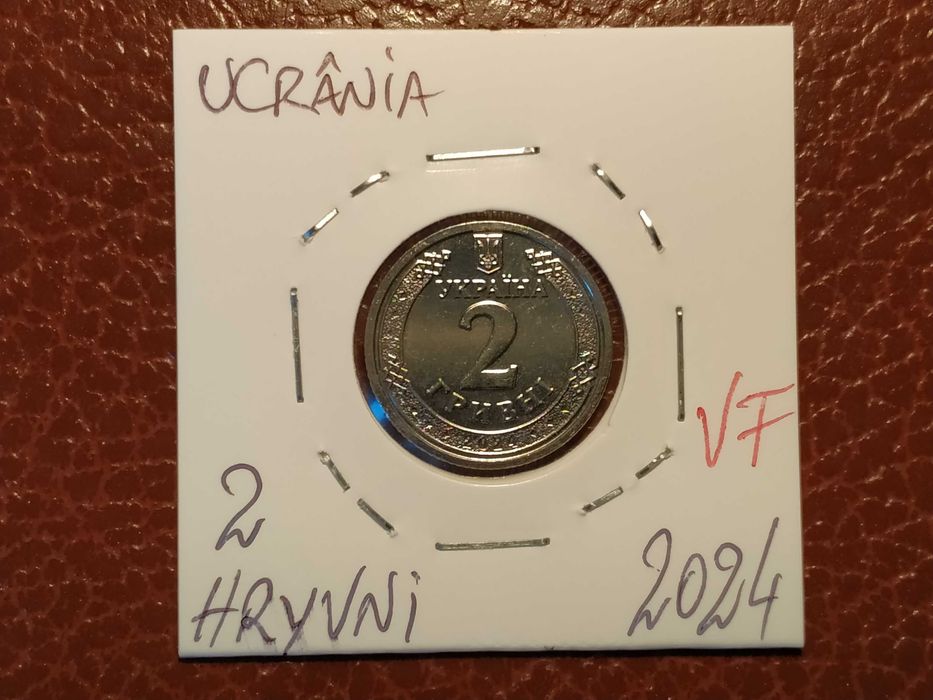 A979 moeda de 2  hryvni de 2024 VF da Ucrânia