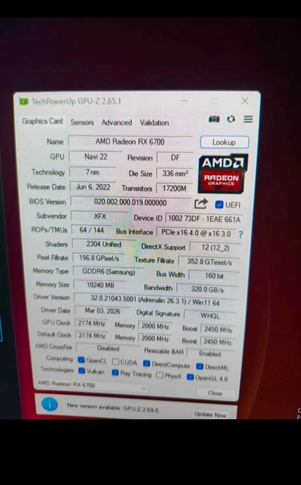 PC Gaming – Ryzen 7 + RX 6700 10GB + 32GB RAM