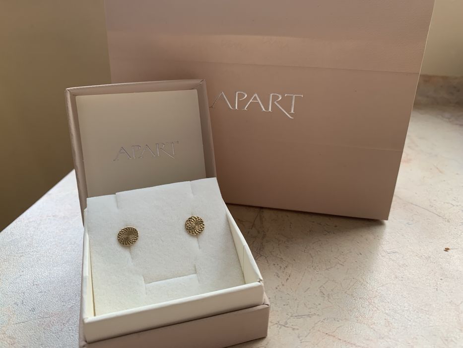 Zlote kolczyki sztyft Apart
