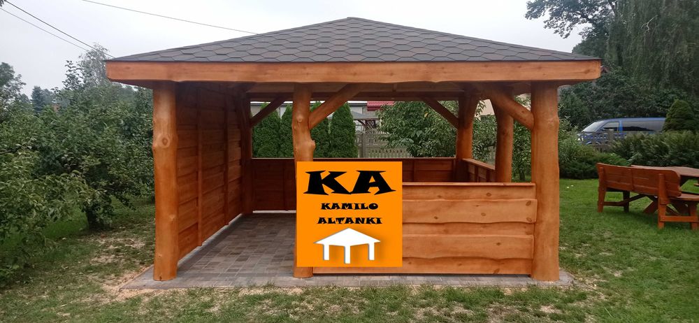 Altanka z bala Altana Altanki Altany Ogrodowa