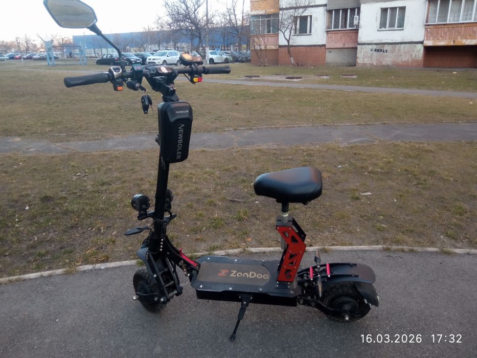Электосамокат ZonDoo zo01 52v (tecros s01) 2.4квт 28амп.часов акум