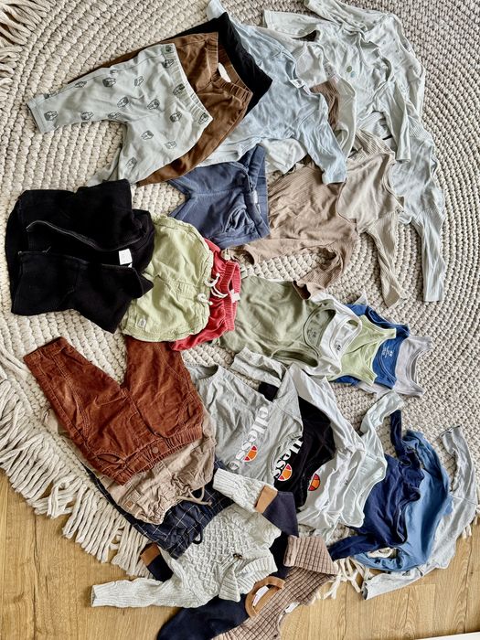 Paka ubran dla chlopca 80 zara h&m ellesse