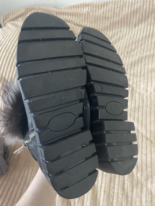 Шкірані зимові чобітки