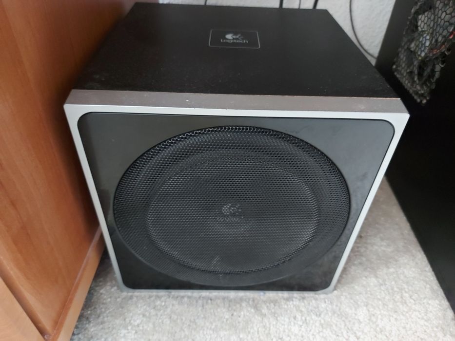 Komputer monitor tv Samsung głośniki i subwoofer Logitech