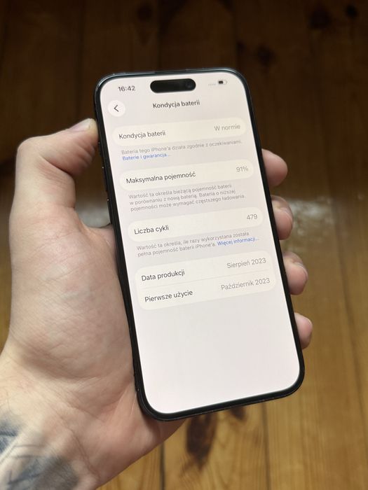 iPhone 15 Pro 128GB 91% swietny stan
