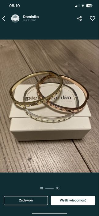 Piere Cardin zestaw bransoletek