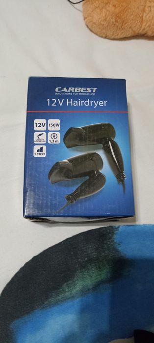 Secador cabelo 12v