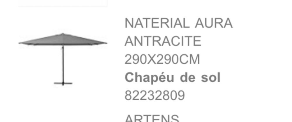 Vendo chapéu sol jardim 3x3