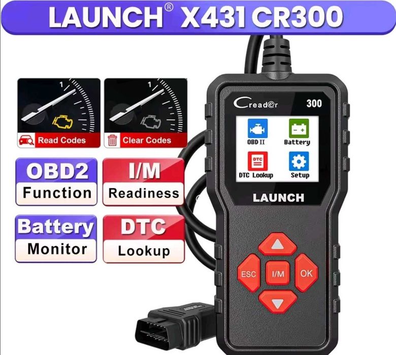 Launch Creader 300 Pełna diagnostyka obd2 Skaner diagnostyczny