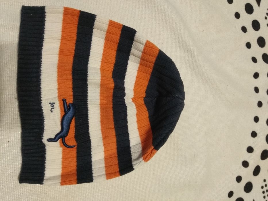 Czapka w paski z pumą 54-56 cm 98-104 Fatm